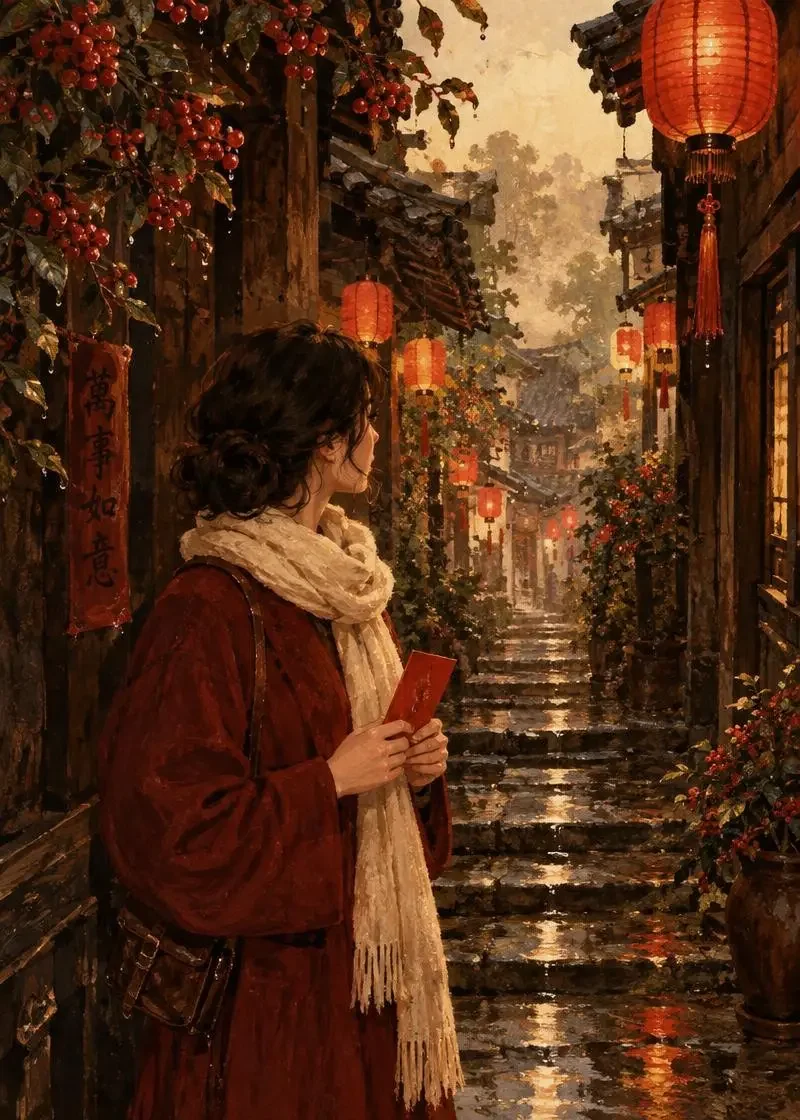 旧巷九号雨停了配图